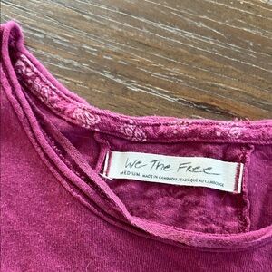 We The Free Magenta Short Sleeve Tee